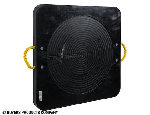 OP303024- Buyers Ultra High Density Poly Outrigger Pad With Recessed Radius - 30 X 30 X 2 Inch - Nick's Truck Parts