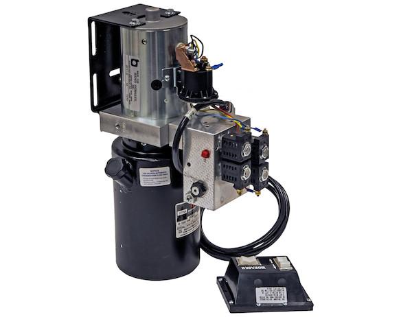 PU3593LRV - Buyers- 4-Way/3-Way DC Power Unit-Electric Controls Vertical 0.75 Gallon Reservoir - Nicks Truck Parts
