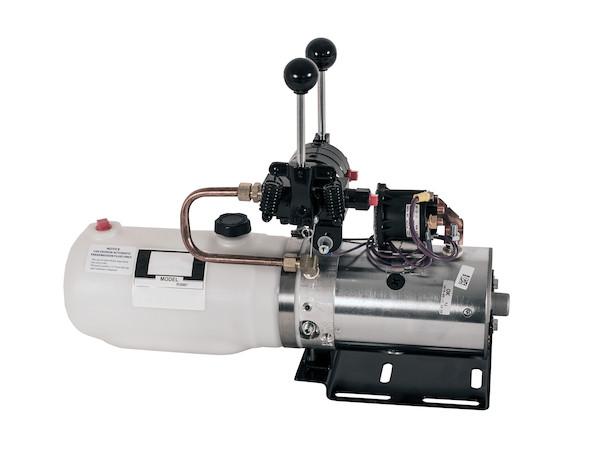PU5007 - Buyers- 4 Way/3 Way DC Power Unit-Manual Controls Horizontal 1.8 Quart Reservoir - Nicks Truck Parts