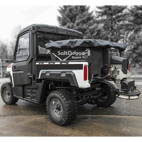SHPE0400- SaltDogg® 0.40 Cubic Yard Electric Black Poly Hopper Spreader - Nicks Truck Parts