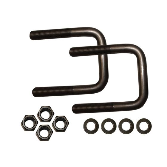 SPB-167- U-Bolt Kit 1in-14 D x 4in W x 15-7/8in L Semi-Round - Nick's Truck Parts