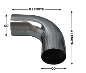 Grand Rock- L690-2424C- ELBOW,6" 90DEG,24X24 ID/OD CHR - Nick's Truck Parts