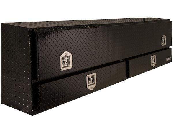 Buyers-1725651-21x13.5/10x88 Inch Black Diamond Tread Aluminum Contractor Truck Box With Drawer, (product_type), (product_vendor) - Nicks Truck Parts