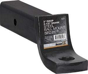 Buyers-1803410-2-1/2 In. Ball Mount, 5 In. Drop X 10 In., 12,000#, Black, (product_type), (product_vendor) - Nicks Truck Parts