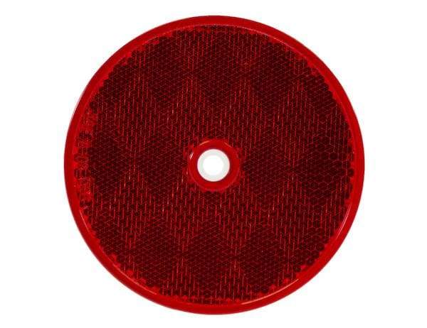Buyers-5623316-3.1875 Inch Red Round DOT Bolt-On Reflectors, (product_type), (product_vendor) - Nicks Truck Parts