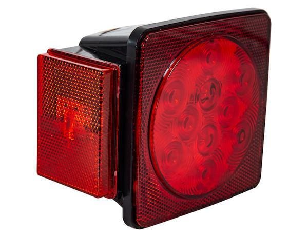 Buyers-5625117-Driver Side 5 Inch Box-Style LED Stop/Turn/Tail Light For Trailers Under 80 Inches Wide (Includes License Light), (product_type), (product_vendor) - Nicks Truck Parts