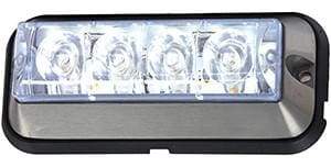 Buyers-8891006-Rectangular Clear LED Quad Flash Strobe Light, 12-36V, (product_type), (product_vendor) - Nicks Truck Parts