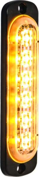 Buyers-8891910-Rectangular Amber LED Thin Mount Vertical Strobe Light, 12-24V, (product_type), (product_vendor) - Nicks Truck Parts