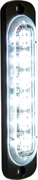 Buyers-8891911-Rectangular Clear LED Thin Mount Vertical Strobe Light, 12-24V, (product_type), (product_vendor) - Nicks Truck Parts