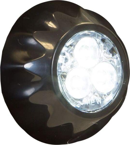Buyers-8892401-Round Clear LED Surface/Recess Strobe Light, 12-24V, (product_type), (product_vendor) - Nicks Truck Parts