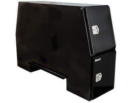 Buyers-BP826524B-65x24x82 Inch Offset Floor Black Steel Backpack Toolbox, (product_type), (product_vendor) - Nicks Truck Parts
