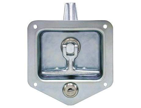 Buyers-L8815-Stainless Single Point T-Handle Latch With Mounting Holes, (product_type), (product_vendor) - Nicks Truck Parts