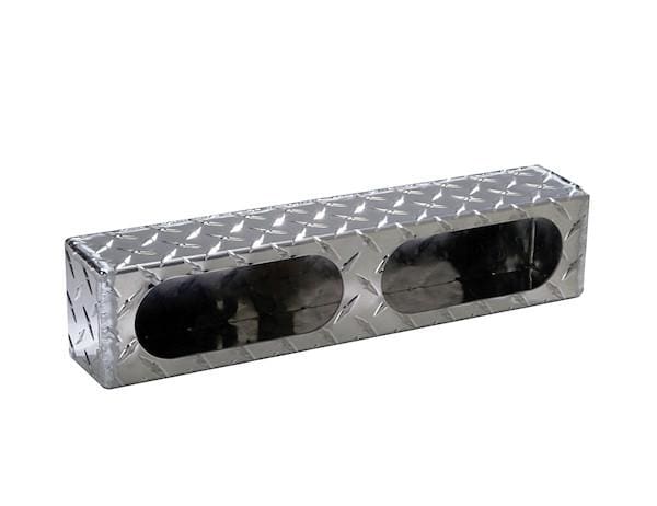Buyers-LB3163ALDT-Dual Oval Light Box Diamond Tread Aluminum, (product_type), (product_vendor) - Nicks Truck Parts