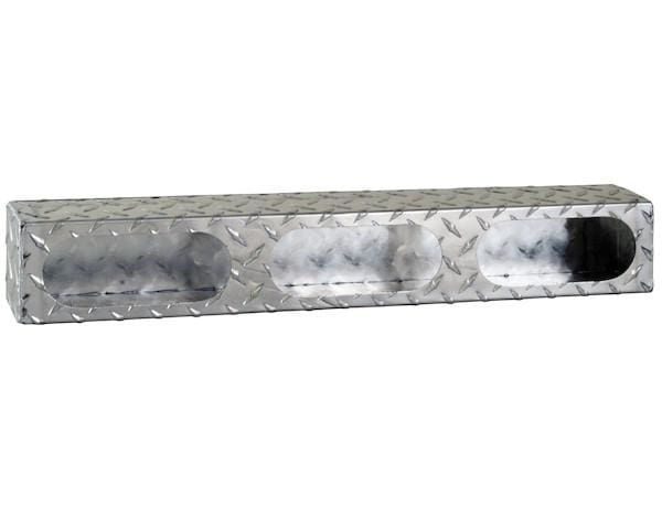 Buyers-LB3253ALDT-Triple Oval Light Box Diamond Tread Aluminum, (product_type), (product_vendor) - Nicks Truck Parts