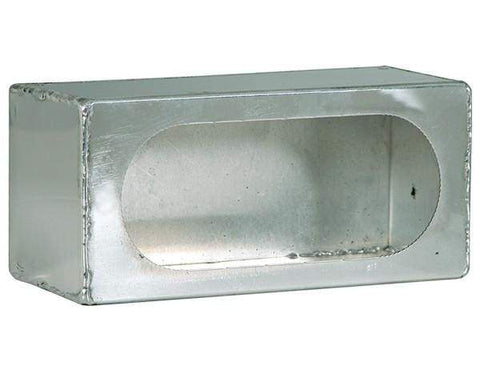 Buyers-LB383ALSM-Single Oval Light Box Smooth Aluminum, (product_type), (product_vendor) - Nick's Truck Parts