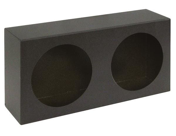 Buyers-LB6123-Dual Round Light Box Black Powder Coated Steel, (product_type), (product_vendor) - Nicks Truck Parts