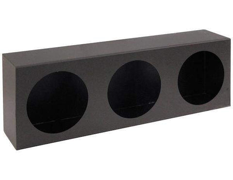 Buyers-LB6183-Triple Round Light Box Black Powder Coated Steel, (product_type), (product_vendor) - Nicks Truck Parts