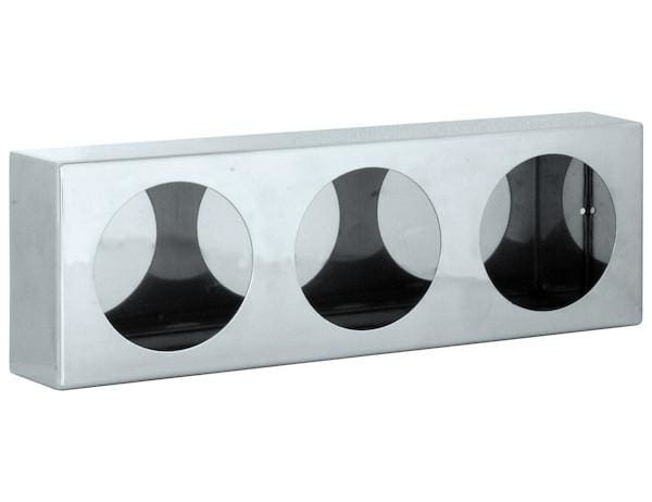Buyers-LB6183SST-Triple Round Light Box Stainless Steel, (product_type), (product_vendor) - Nicks Truck Parts