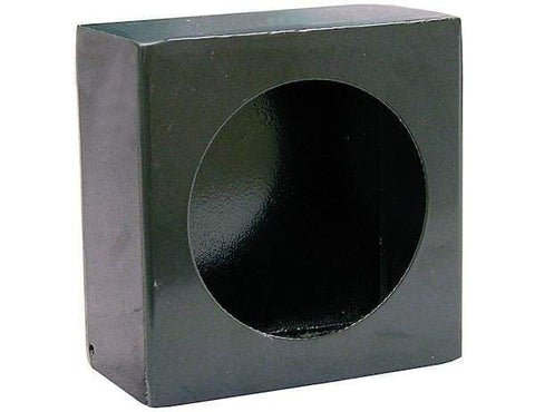 Buyers-LB663-Single Round Light Box Black Powder Coated Steel, (product_type), (product_vendor) - Nicks Truck Parts