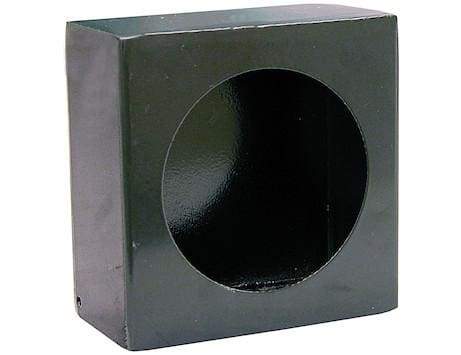 Buyers-LB663SL-Single Round Light Box Black Powder Coated Steel With Side Light, (product_type), (product_vendor) - Nicks Truck Parts