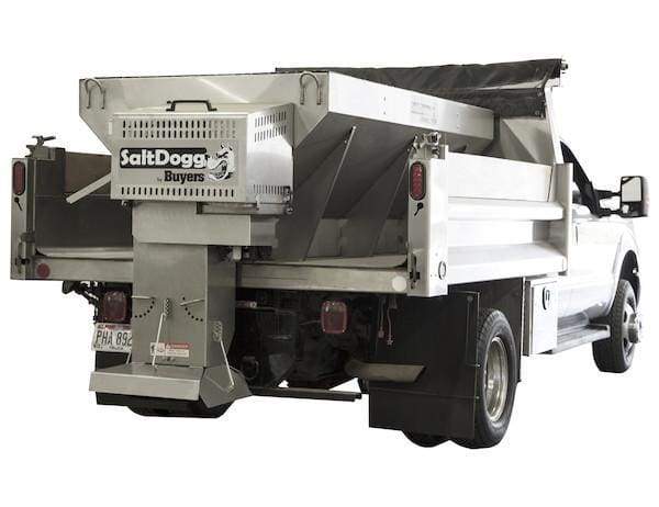 Buyers-SALTDOGG-1400465SS-3.0 Cubic Yard Gas Engine Stainless Steel Mid-Size Hopper Spreader, (product_type), (product_vendor) - Nicks Truck Parts