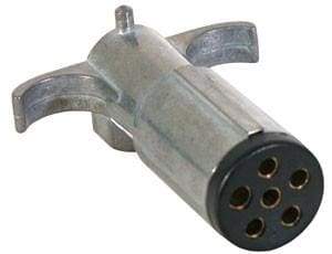 Buyers-TC2006-6-Pin Trailer End Connector, Metal (round), (product_type), (product_vendor) - Nicks Truck Parts