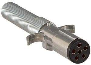 Buyers-TC2061-6-Pin Trailer End Connector with Spring, Metal (round), (product_type), (product_vendor) - Nicks Truck Parts