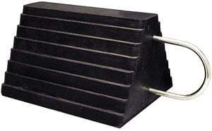 Buyers-WC1086UWH-H-D Rubber Wheel Chock with U Wire Handle, (product_type), (product_vendor) - Nicks Truck Parts