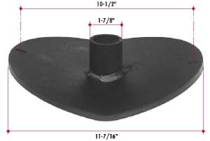 334-865 - Chalmers Bottom Plate - Nick's Truck Parts
