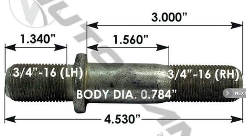 E-10200L-Round Collar Should Stud, (product_type), (product_vendor) - Nick's Truck Parts