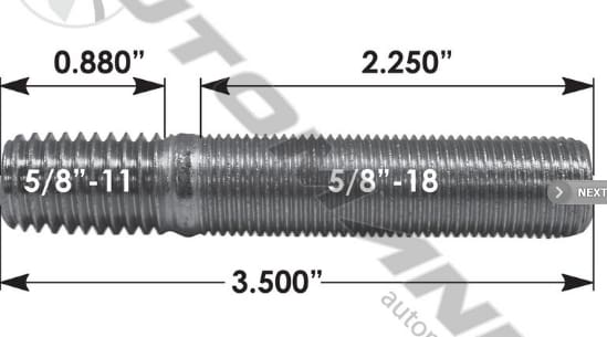 E-4953-Drive Flange Stud, (product_type), (product_vendor) - Nick's Truck Parts