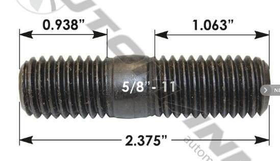 E-4955-Spoke Wheel & Rim Stud, (product_type), (product_vendor) - Nick's Truck Parts