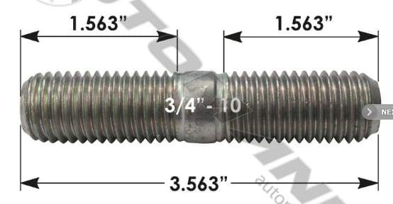 E-4957-Spoke Wheel & Rim Stud, (product_type), (product_vendor) - Nick's Truck Parts