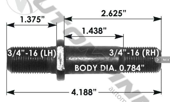E-5551L-Round Collar Should Stud, (product_type), (product_vendor) - Nick's Truck Parts