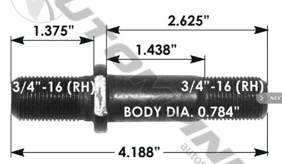 E-5551R-Round Collar Should Stud, (product_type), (product_vendor) - Nick's Truck Parts