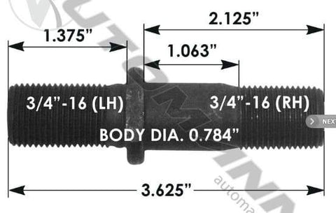 E-5556L-Round Collar Should Stud, (product_type), (product_vendor) - Nick's Truck Parts