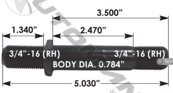 E-5557R-Round Collar Should Stud, (product_type), (product_vendor) - Nick's Truck Parts