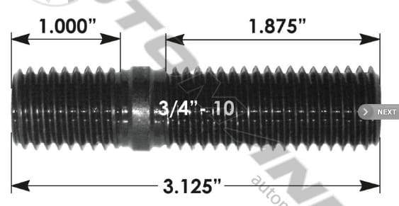 E-5706-Spoke Wheel & Rim Stud, (product_type), (product_vendor) - Nick's Truck Parts