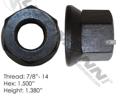 E-5711-Flanged Nut (Two Piece), (product_type), (product_vendor) - Nick's Truck Parts