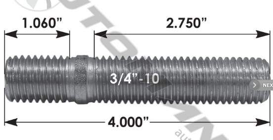 E-5729-Spoke Wheel & Rim Stud, (product_type), (product_vendor) - Nick's Truck Parts