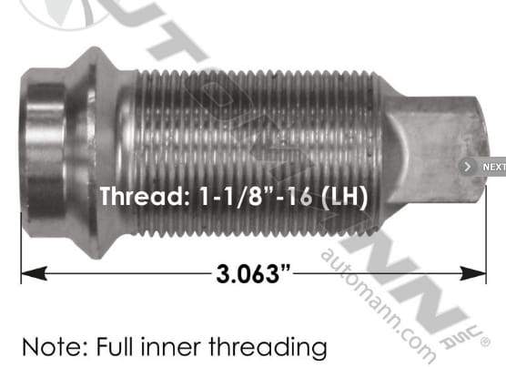 E-5978L-Inner Cap Nut, (product_type), (product_vendor) - Nick's Truck Parts