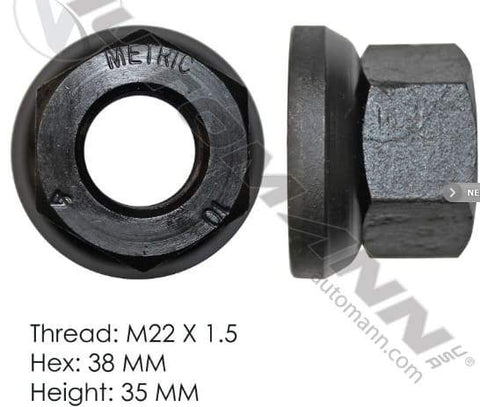 E-5991-Flanged Nut (Two Piece), (product_type), (product_vendor) - Nick's Truck Parts