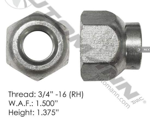 E-5995R-Disc Wheel Nut, (product_type), (product_vendor) - Nick's Truck Parts