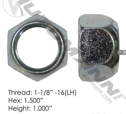 E-5996L-Disc Wheel Nut, (product_type), (product_vendor) - Nick's Truck Parts