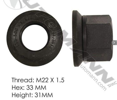 E-6000A-Flanged Nut (Two Piece), (product_type), (product_vendor) - Nick's Truck Parts
