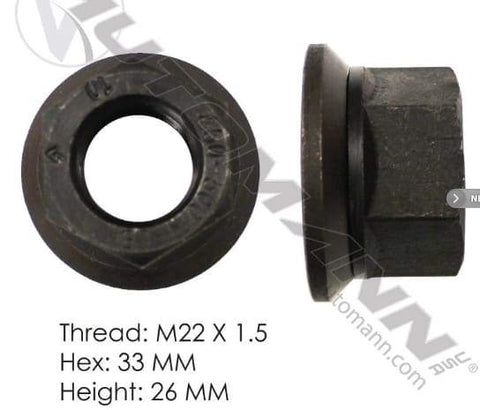 E-9020-Flanged Nut (Two Piece), (product_type), (product_vendor) - Nick's Truck Parts