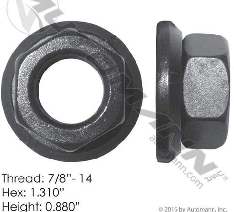 E-9021-Flanged Nut (Two Piece), (product_type), (product_vendor) - Nick's Truck Parts