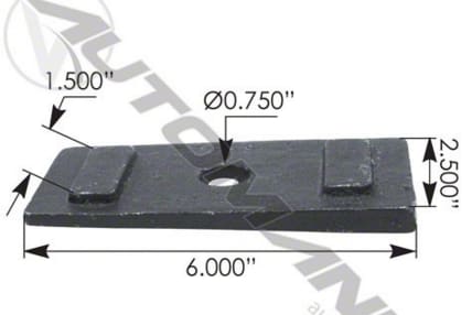 E832-Peterbilt Type U-Bolt Saddle, (product_type), (product_vendor) - Nick's Truck Parts