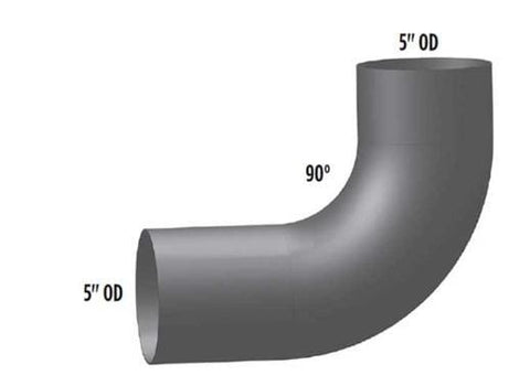FL-09586-013-Elbow,5in.90 Deg OD/OD ALZ, (product_type), (product_vendor) - Nick's Truck Parts