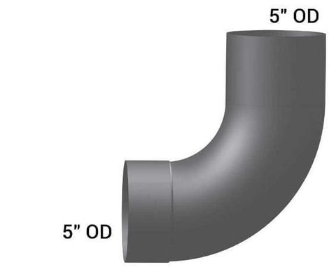 FL-15105-000-90 Degree Elbow, 5in. ID/OD, (product_type), (product_vendor) - Nick's Truck Parts